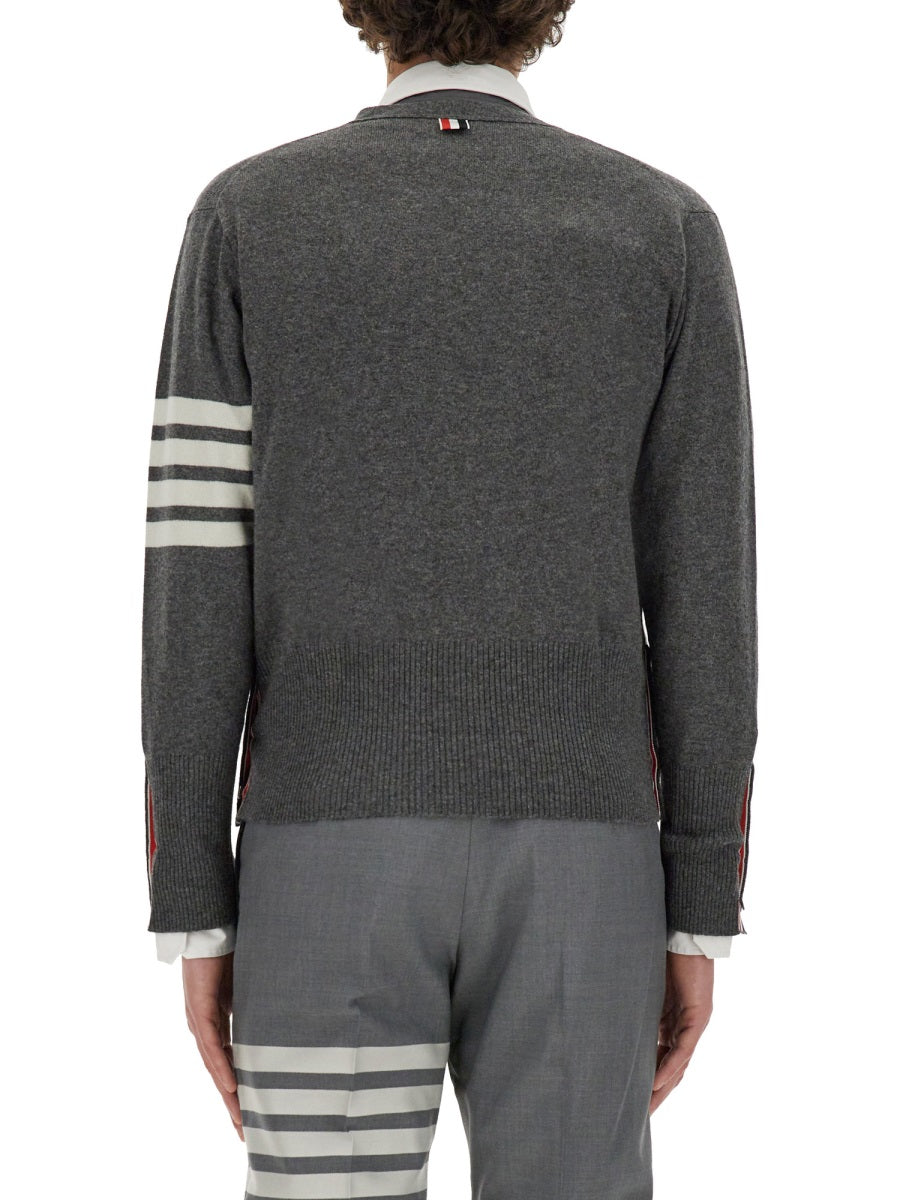 Thom Browne Men V-Neck Cardigan THOM BROWNE