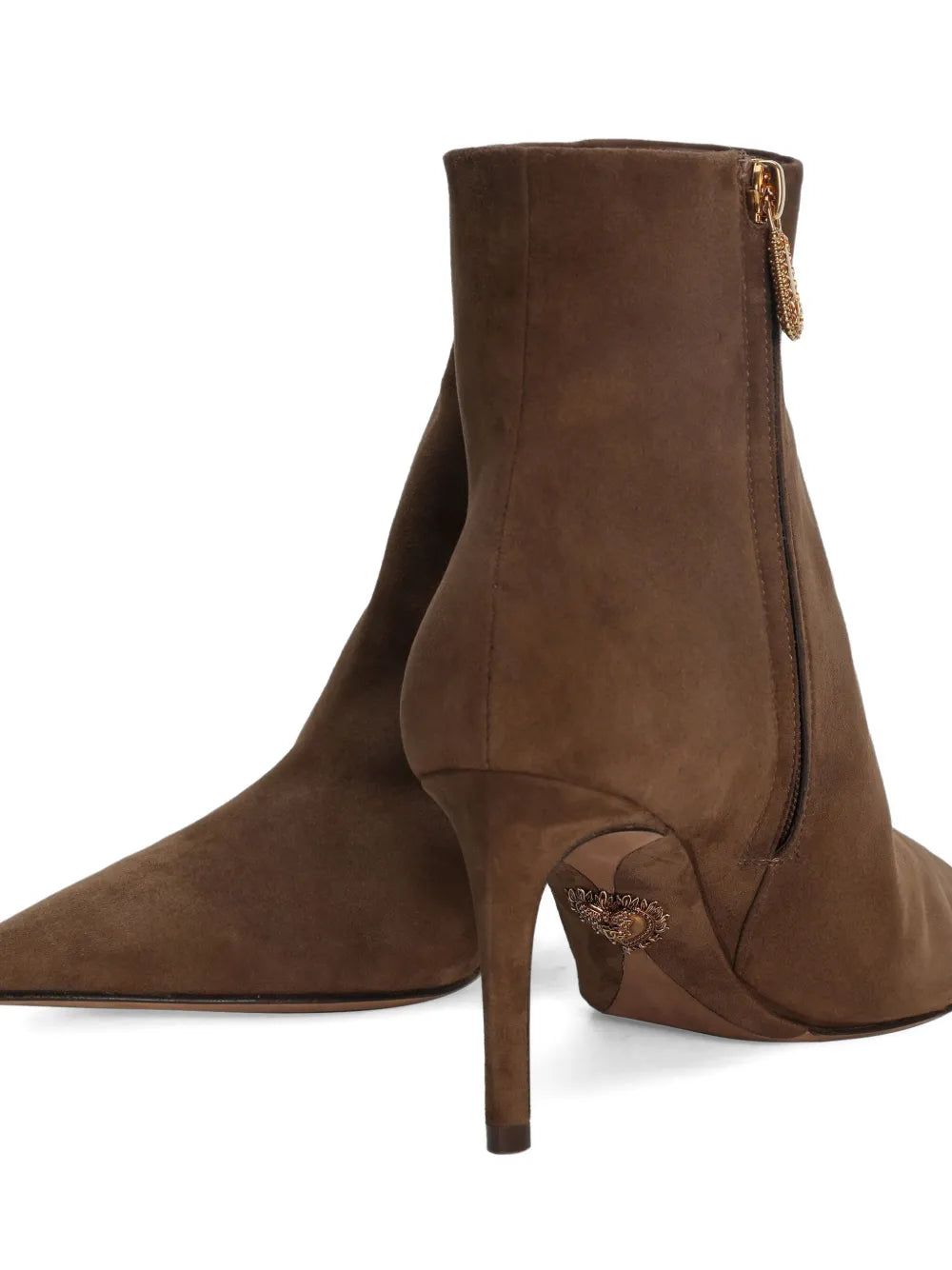 Dolce & Gabbana Women Devotion Pointed-Toe Ankle Boots 75Mm DOLCE & GABBANA