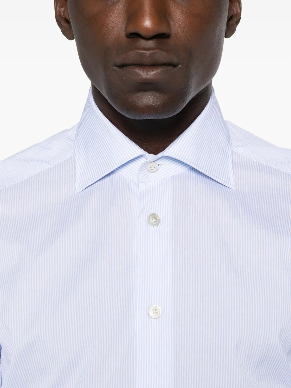Kiton Men Striped Cotton Shirt KITON
