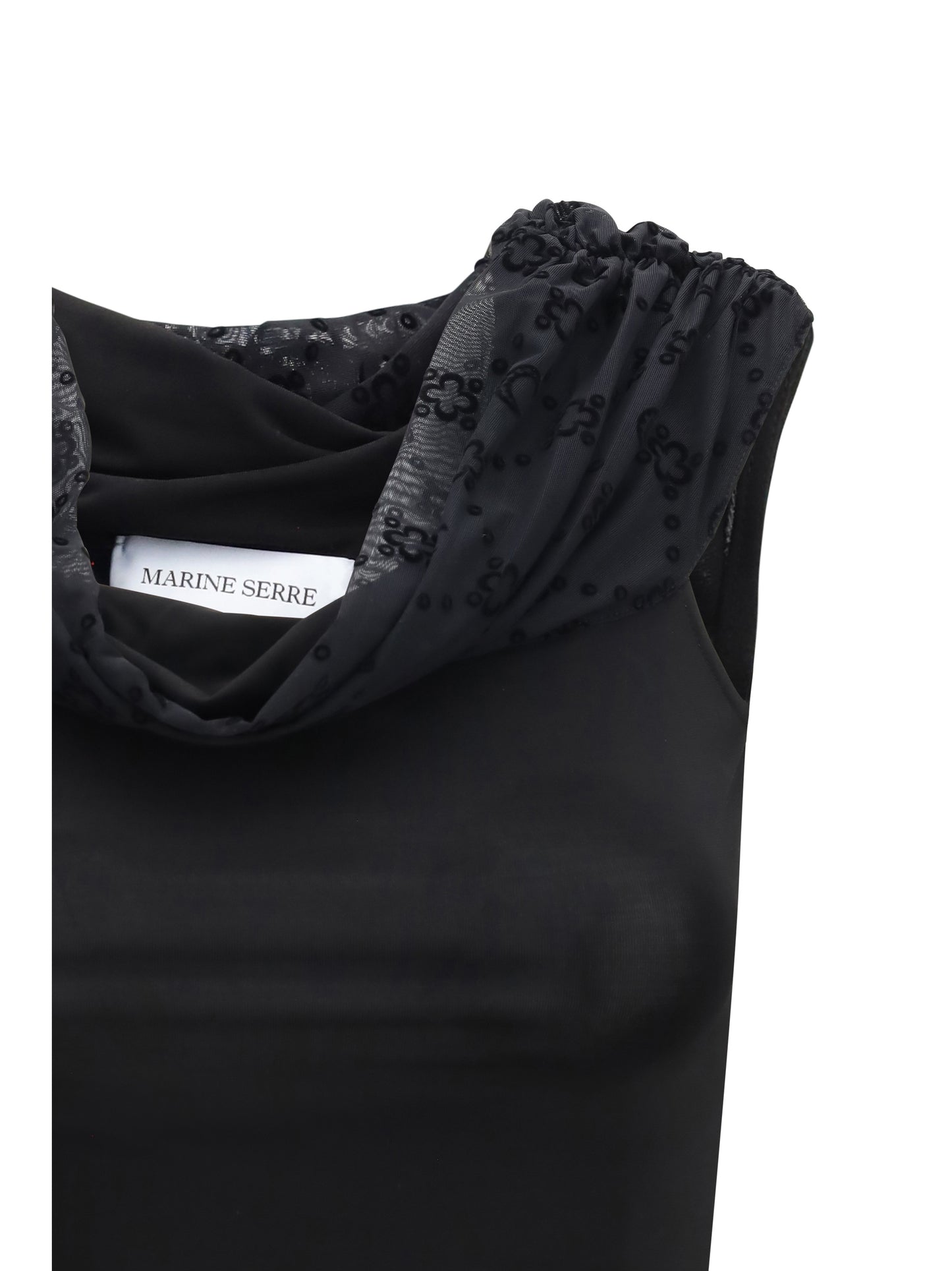 Marine Serre Women Off Shoulder Draped Top MARINE SERRE
