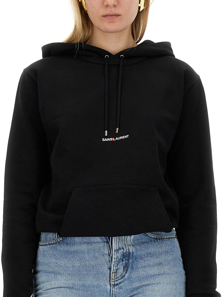 Saint Laurent Women Sweatshirt With Logo Print SAINT LAURENT