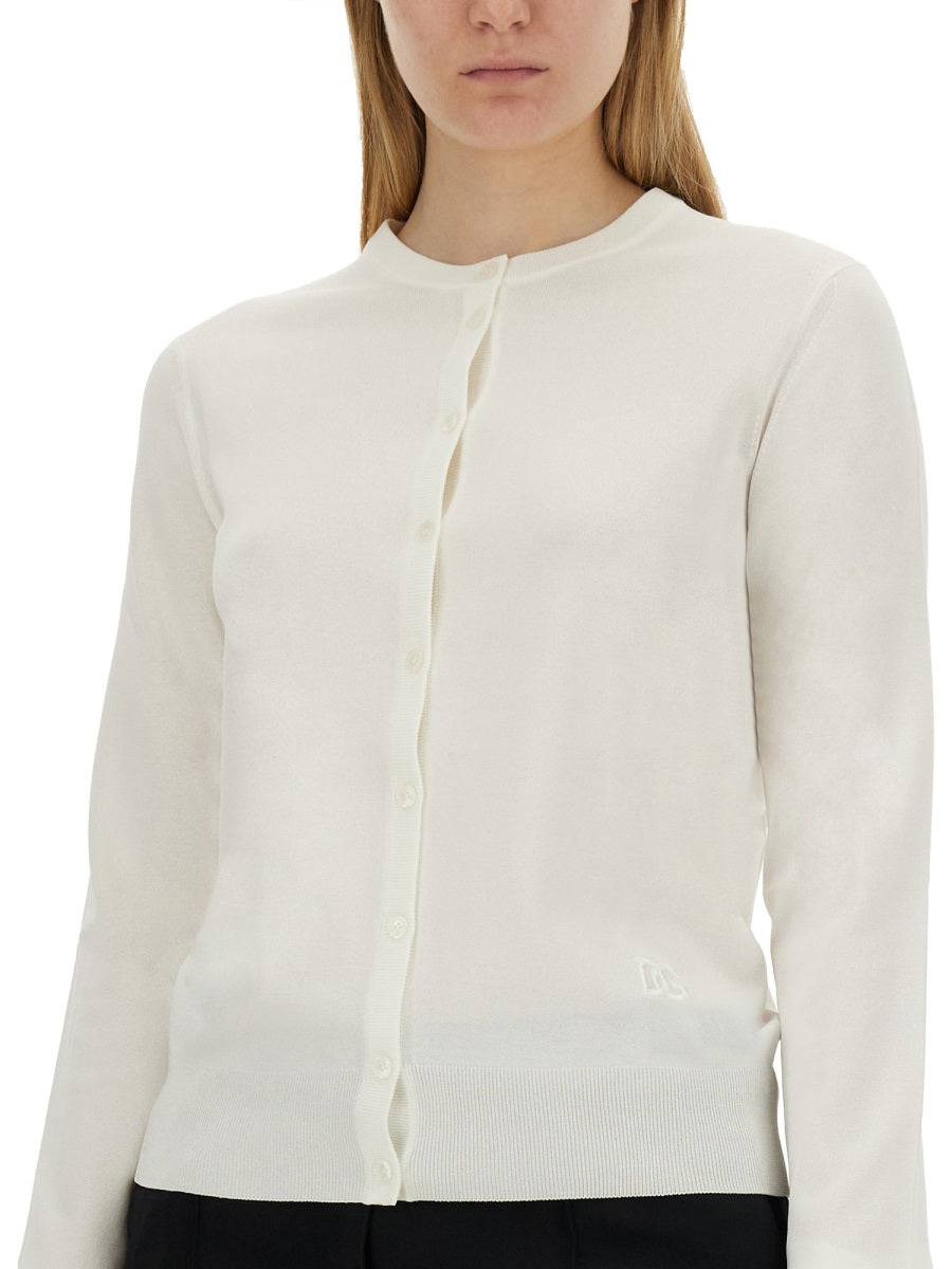 Dolce & Gabbana Women Cardigan With Lace Inlays DOLCE & GABBANA