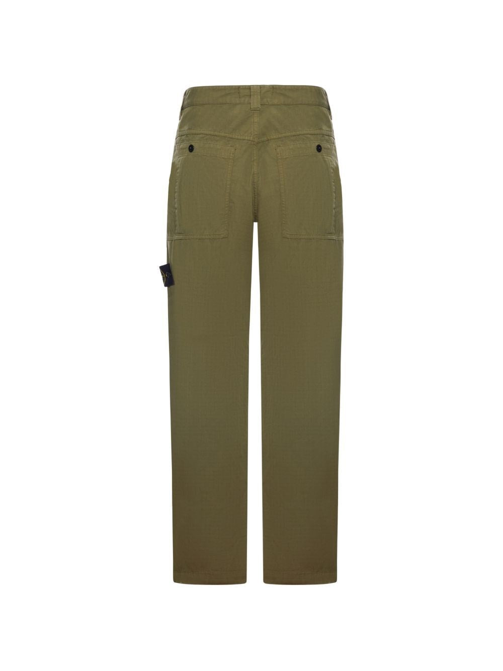 Stone Island Men Organic Cotton Ripstop Chino Trousers STONE ISLAND