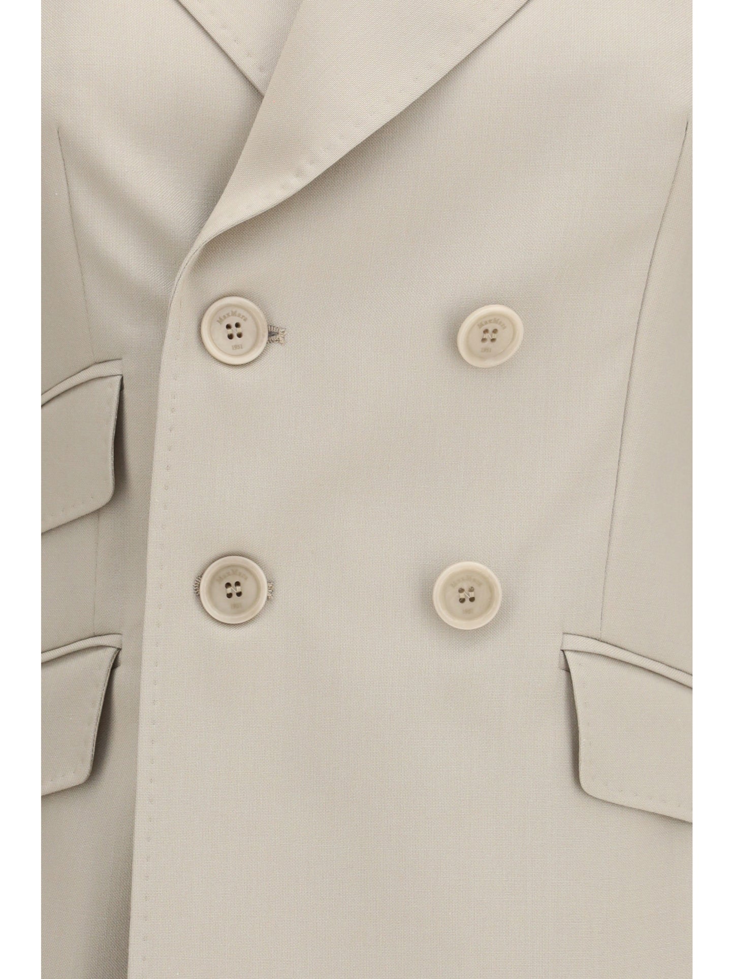 Max Mara Women Placido Double-Breasted Blazer In Wool, Mohair, And Silk MAX MARA