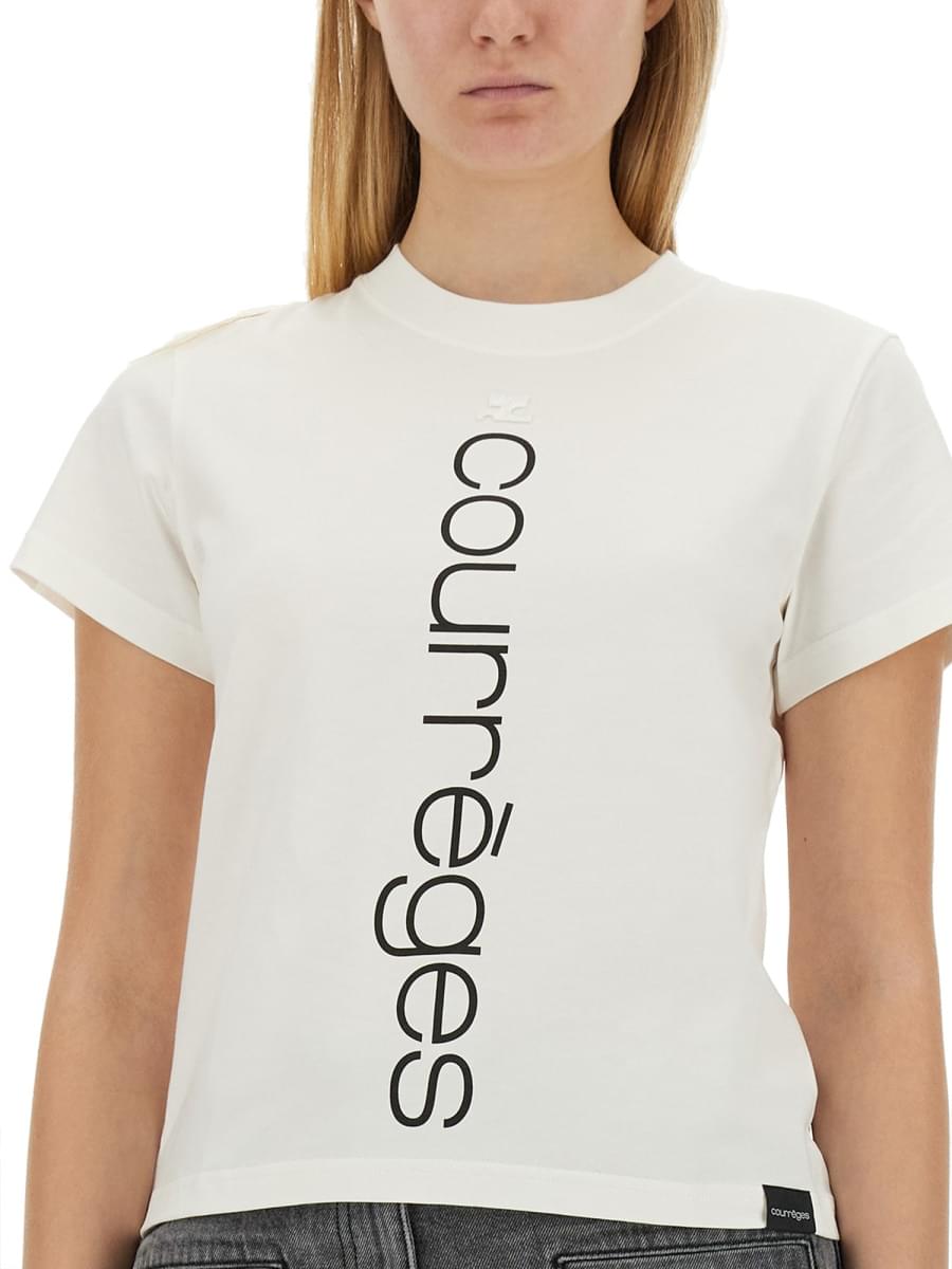 Courreges Women T-Shirt With Logo COURREGES