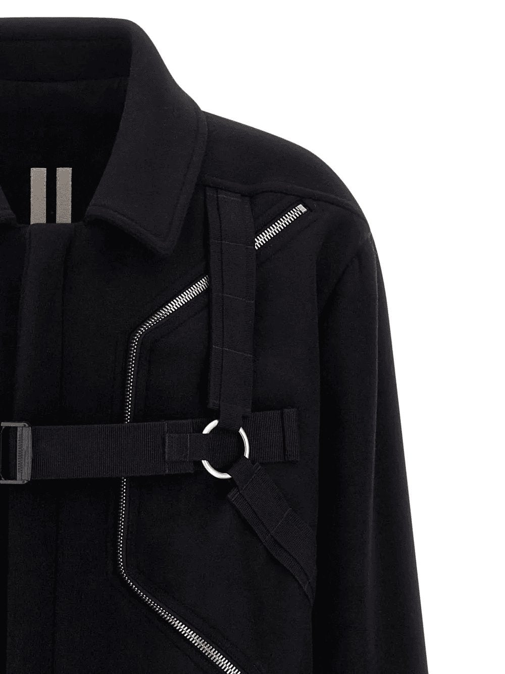 Rick Owens Men Blixa Jumbo Mac Zip-Up Coat RICK OWENS