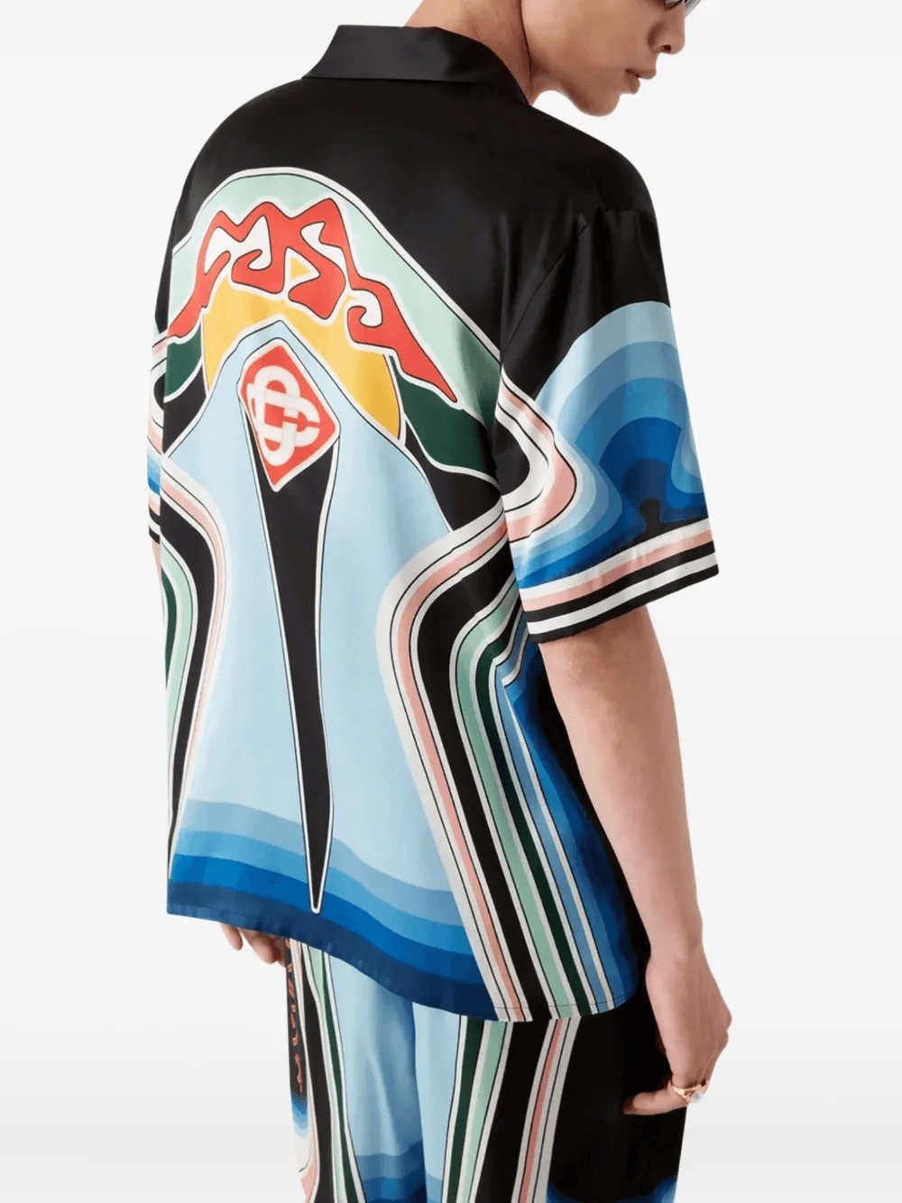 Casablanca Men Graphic Mountain Print Shirt CASABLANCA
