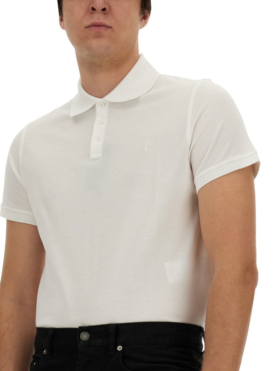 Saint Laurent Men Monogram Polo SAINT LAURENT