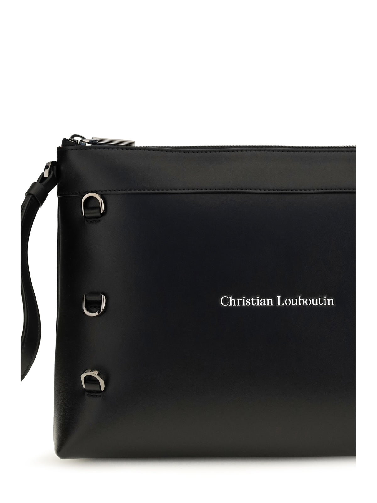 Christian Louboutin Men Kosmica Leather Clutch CHRISTIAN LOUBOUTIN