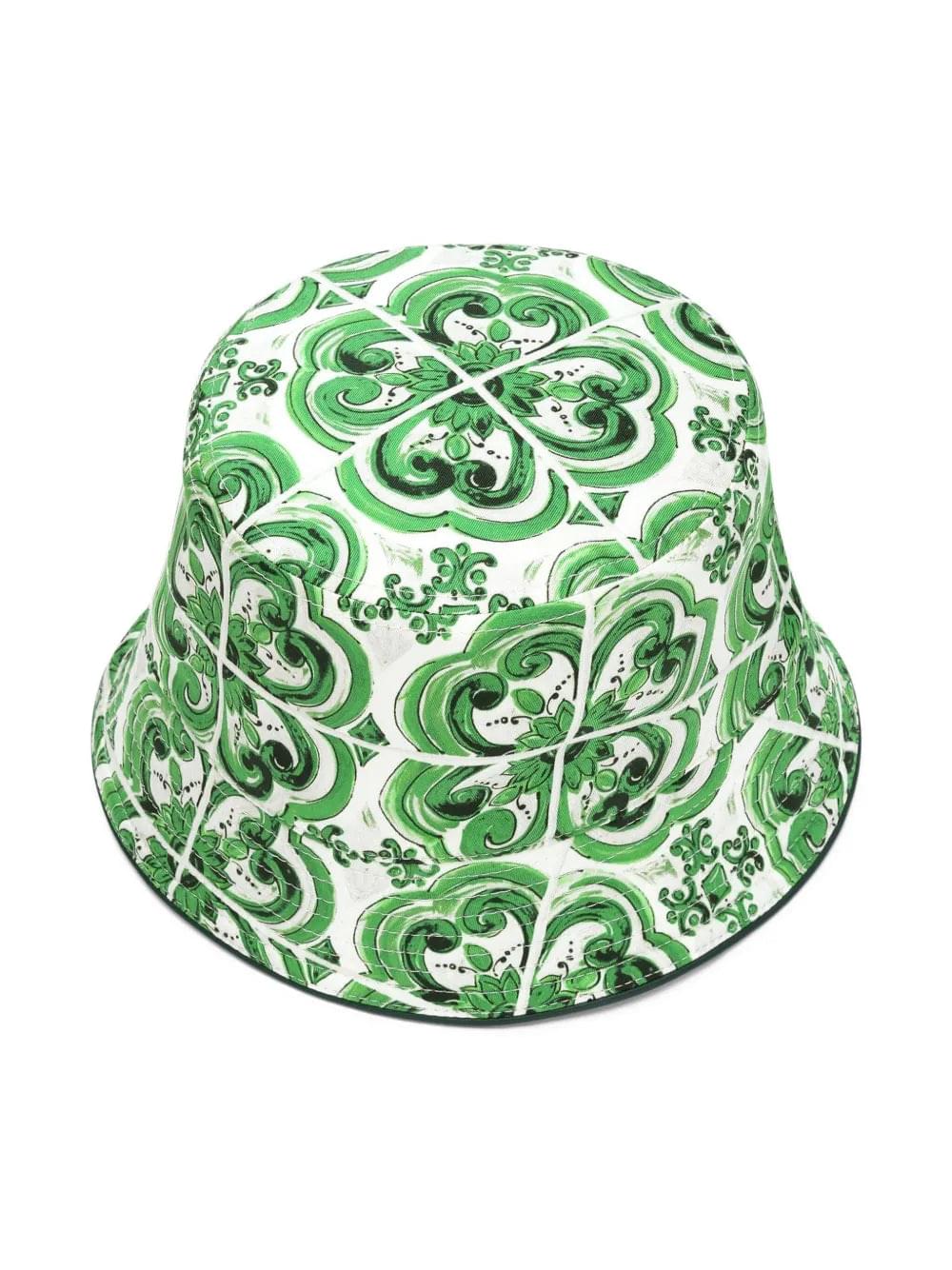 Dolce & Gabbana Men Majolica Bucket Hat DOLCE & GABBANA