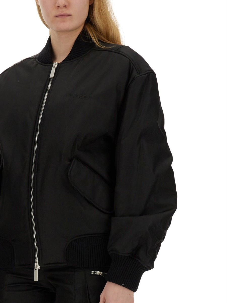Off-White Women Off-White Women Nylon Bomber Jacket OFF-WHITE