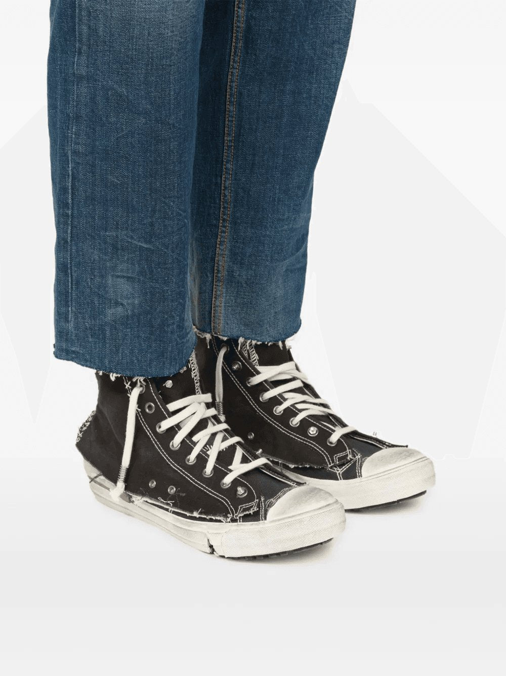 Maison Margiela Men High-Top Sneakers With A Distressed Effect MAISON MARGIELA