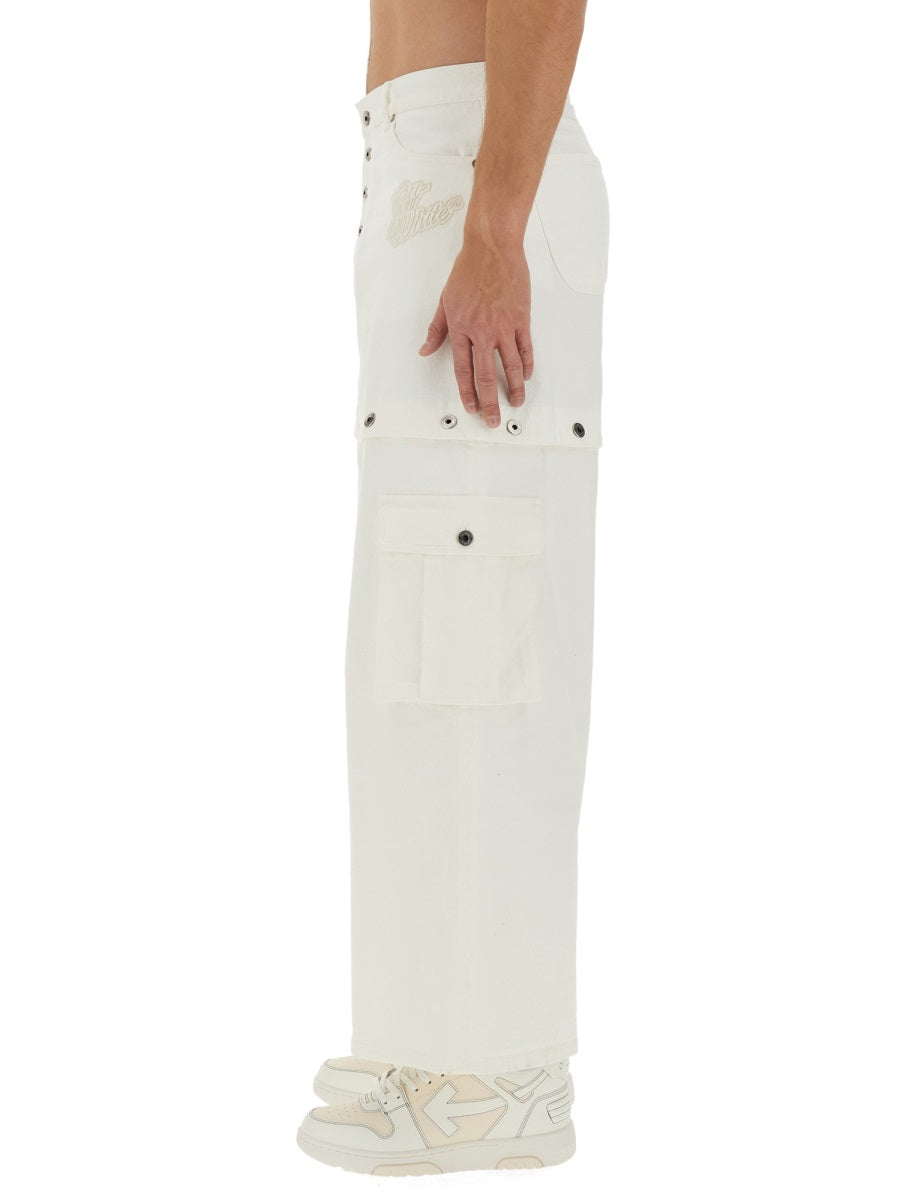 Off-White Men 90'S Super Baggy Jeans OFF-WHITE