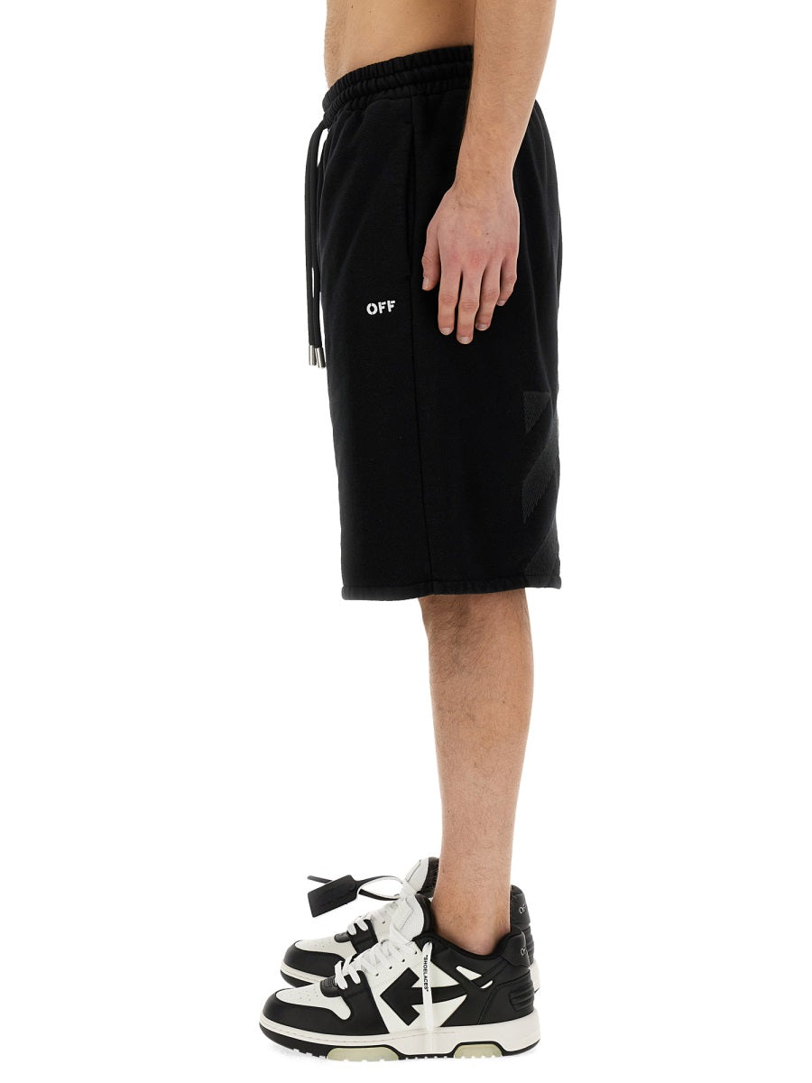 Off-White Men Bermuda With Logo OFF-WHITE