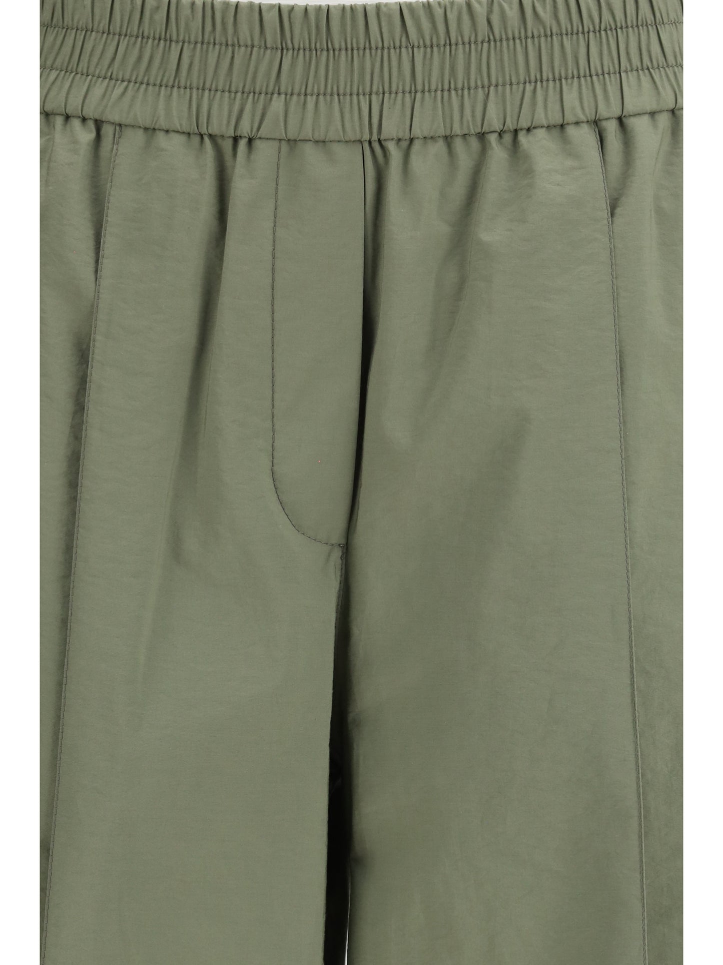 Brunello Cucinelli Women Mixed Cotton Pants BRUNELLO CUCINELLI