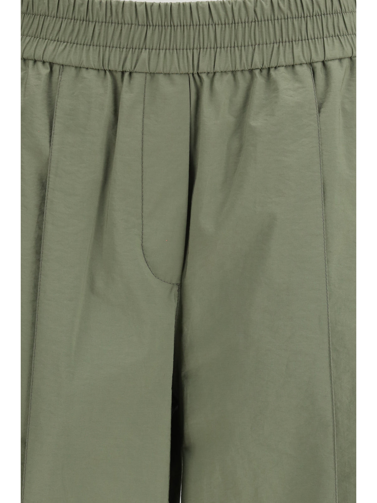 Brunello Cucinelli Women Mixed Cotton Pants BRUNELLO CUCINELLI