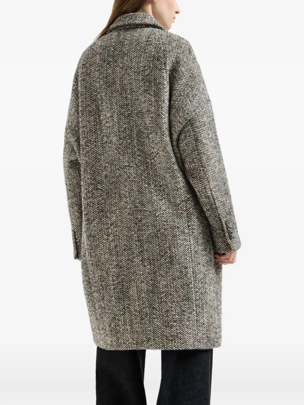 Brunello Cucinelli Women Dazzling Chevron Coat BRUNELLO CUCINELLI