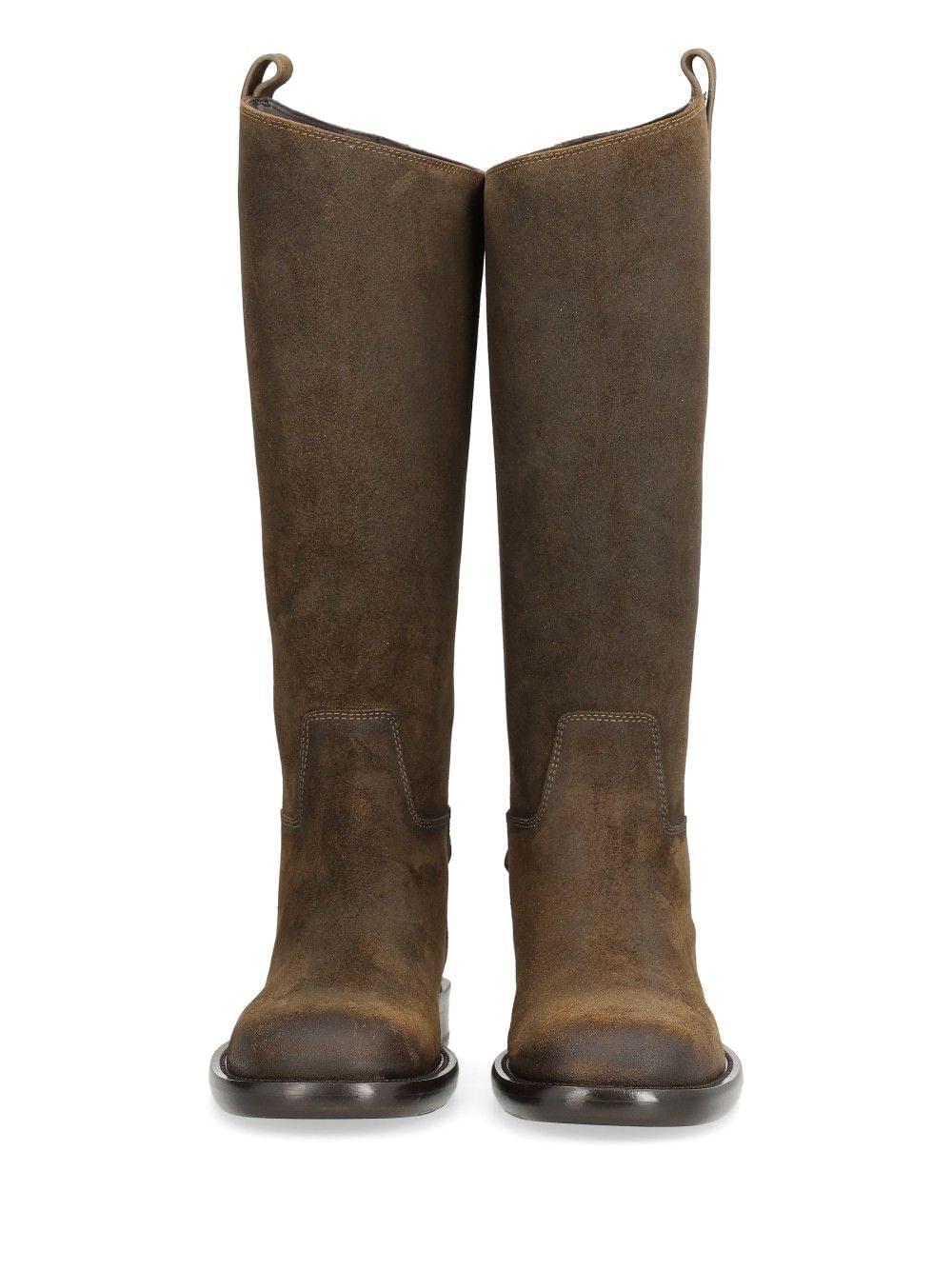 Burberry Women Cavalier Suede Boots BURBERRY