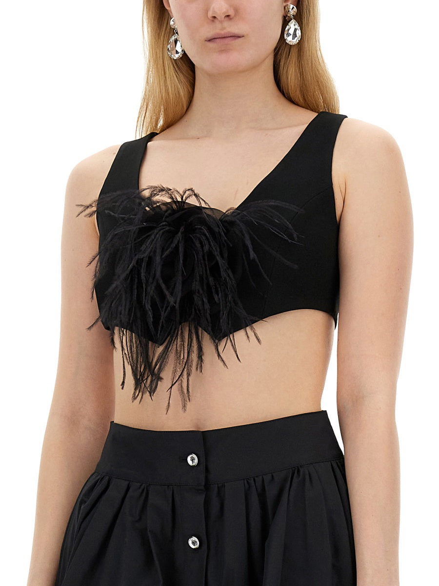 Moschino Women Vests With Rose. MOSCHINO
