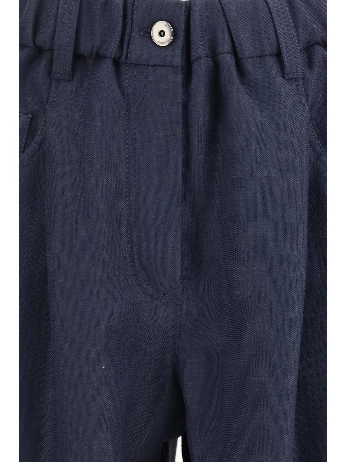 Brunello Cucinelli Women Mixed Linen Pants BRUNELLO CUCINELLI