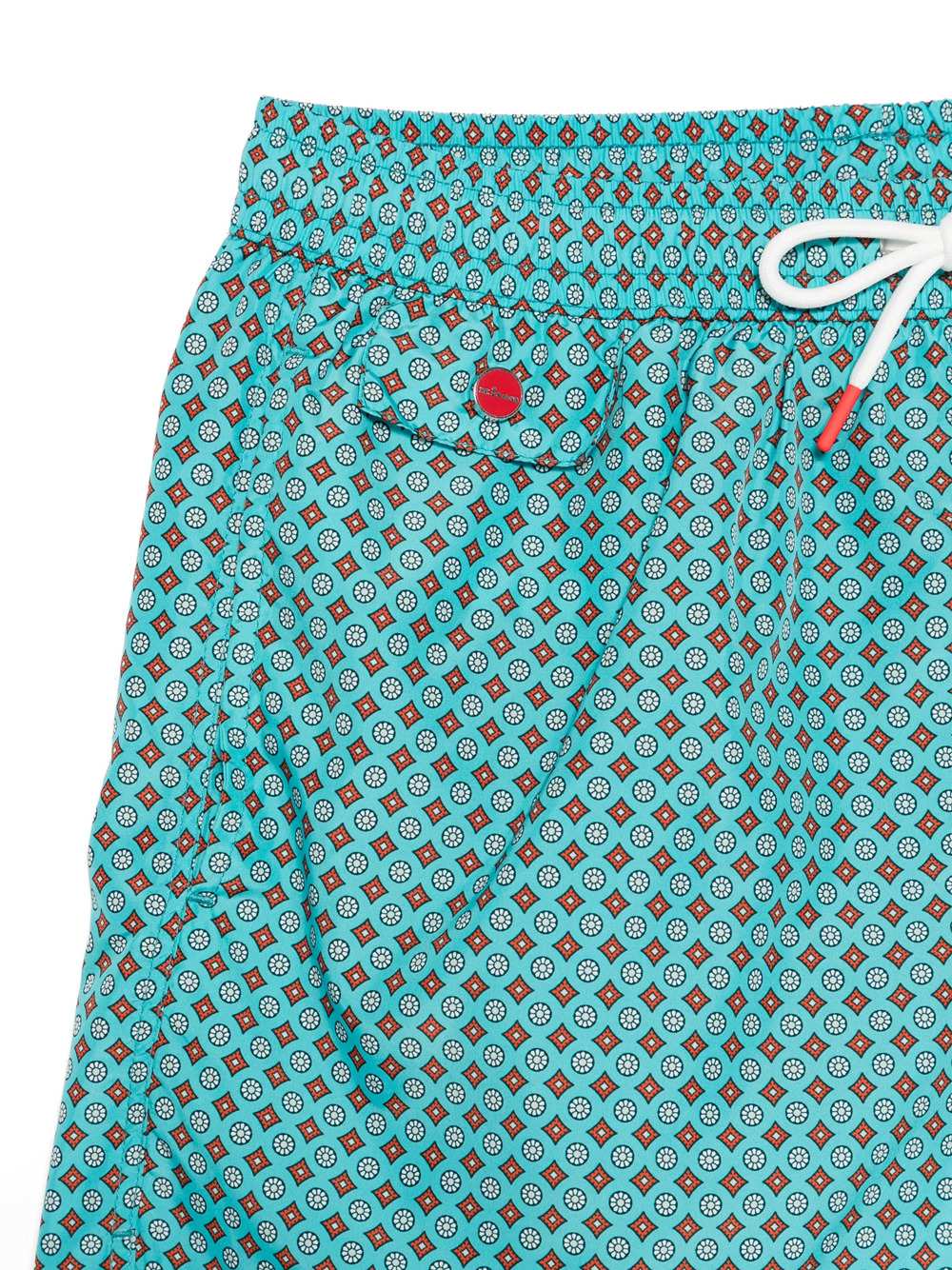 Kiton Men Geometric Print Swimsuit KITON