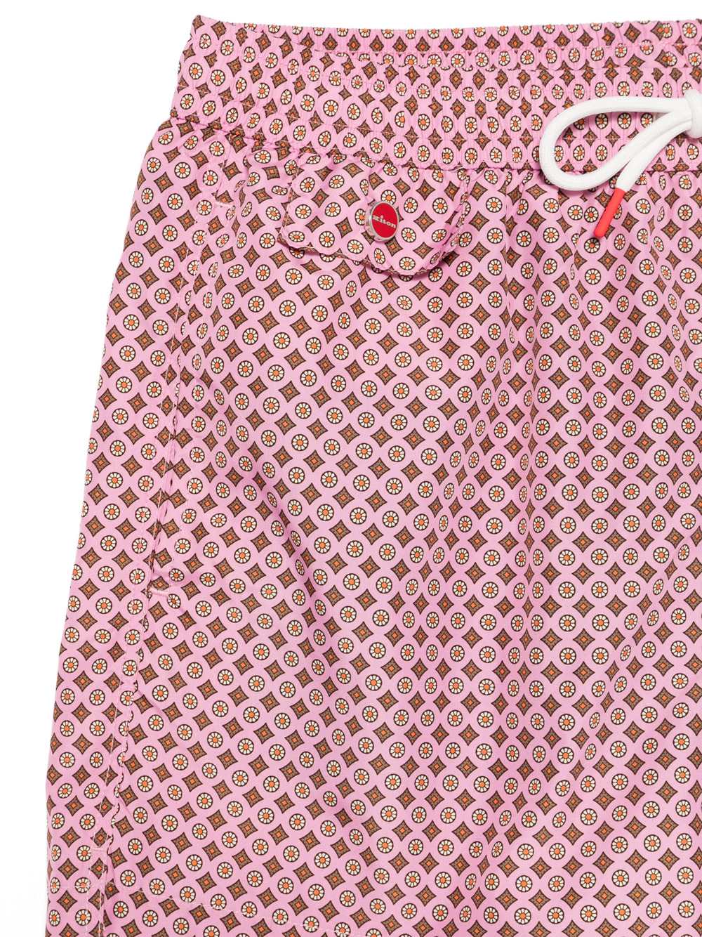 Kiton Men Geometric Print Swimsuit KITON