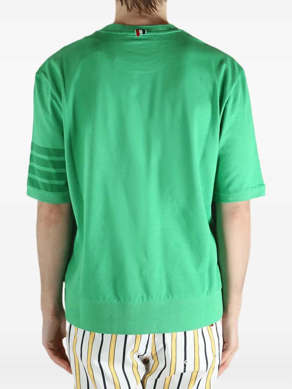 Thom Browne Men T-Shirt With Striped Detail THOM BROWNE