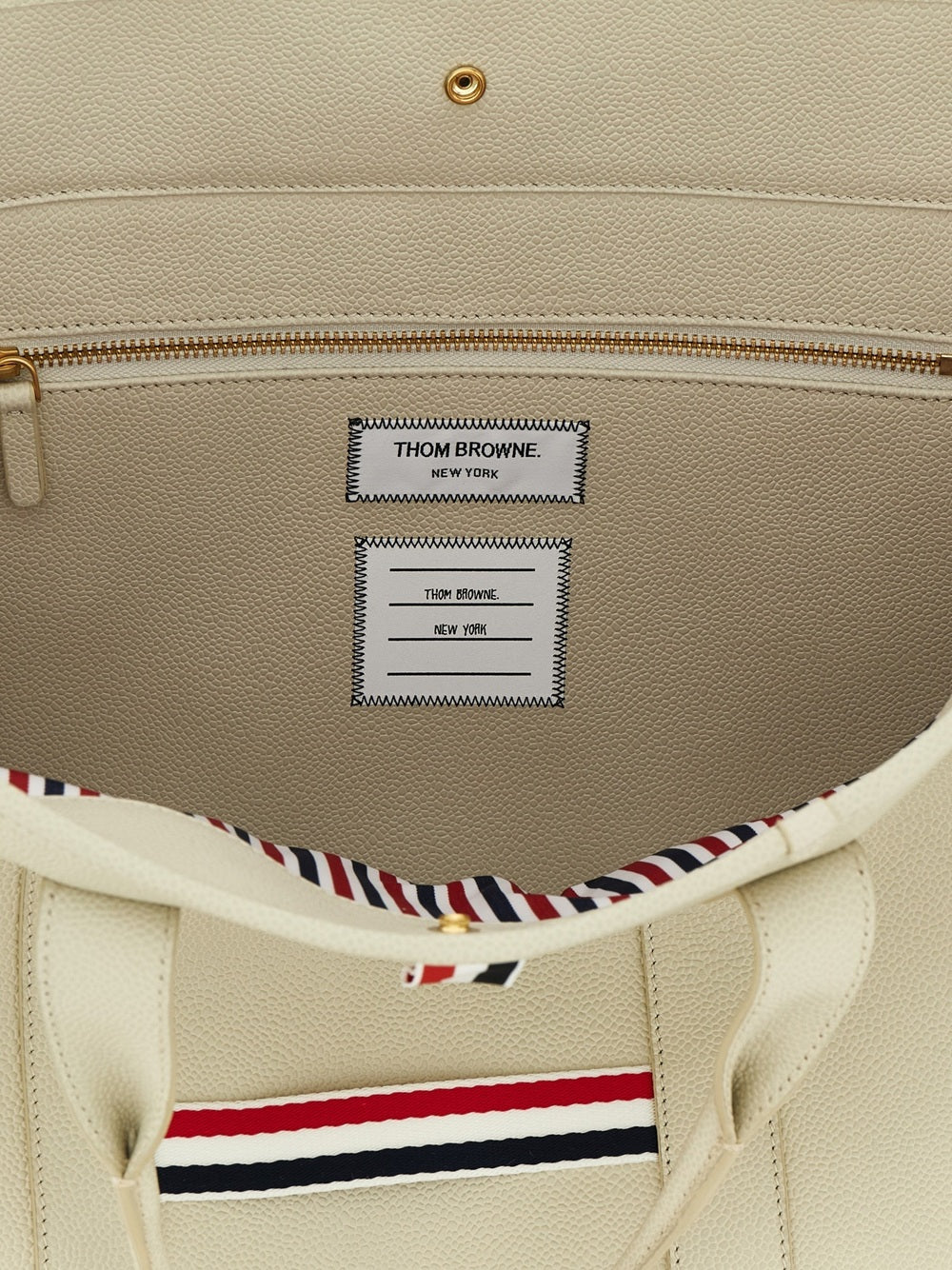 Thom Browne Women Medium Tool Bag With Perforated Hector In Grained Leather THOM BROWNE