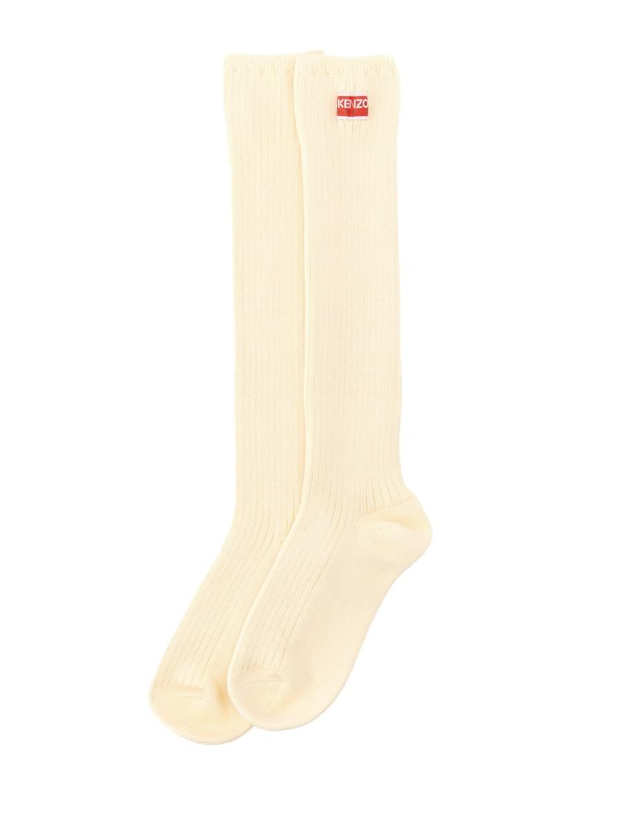 Kenzo Women Kenzo Women High Socks With Logo Patch KENZO
