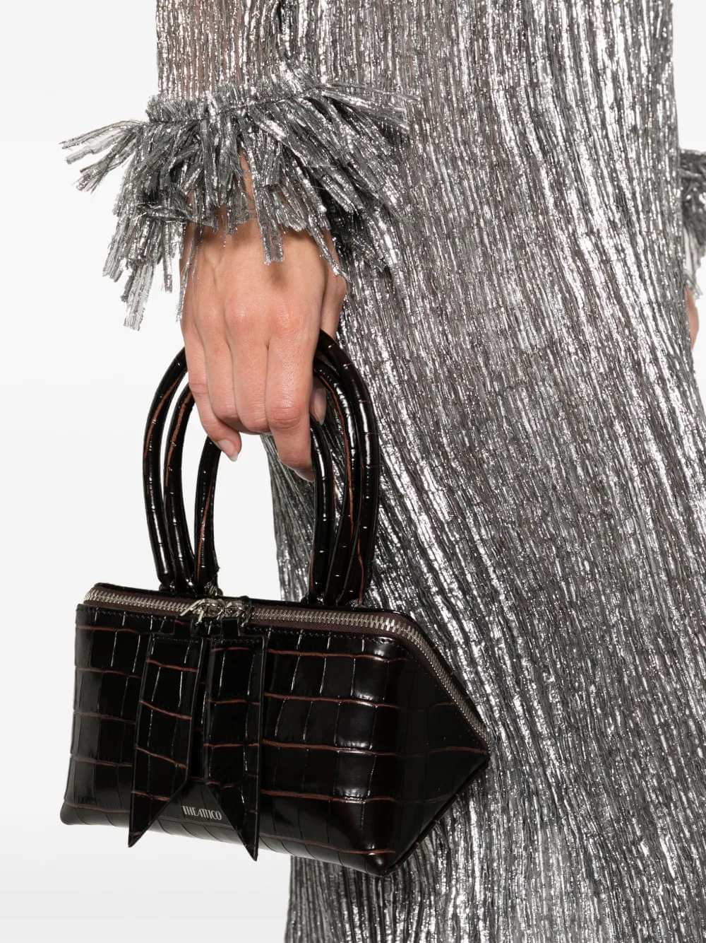The Attico Women The Attico Women Mini Friday Bag With Crocodile Effect THE ATTICO
