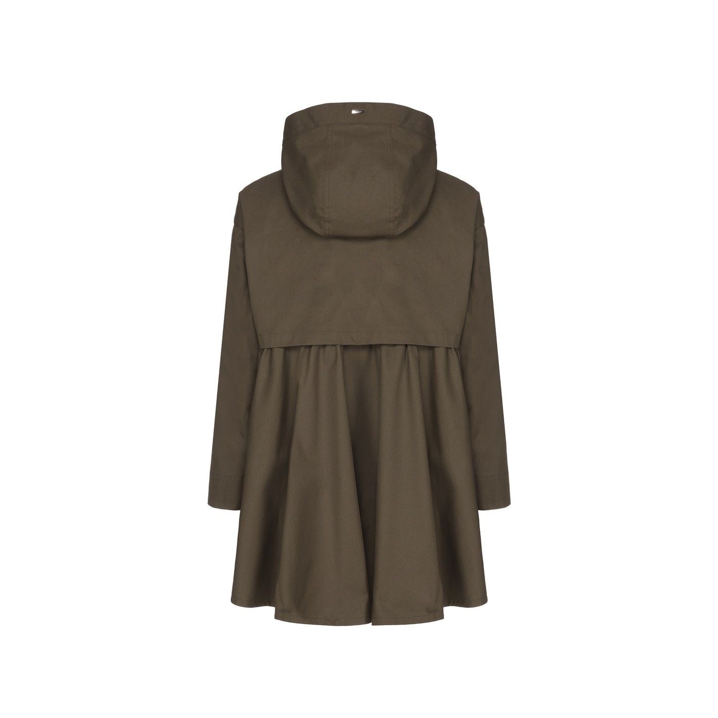 Herno Ruffled Flared Coat Women Women HERNO