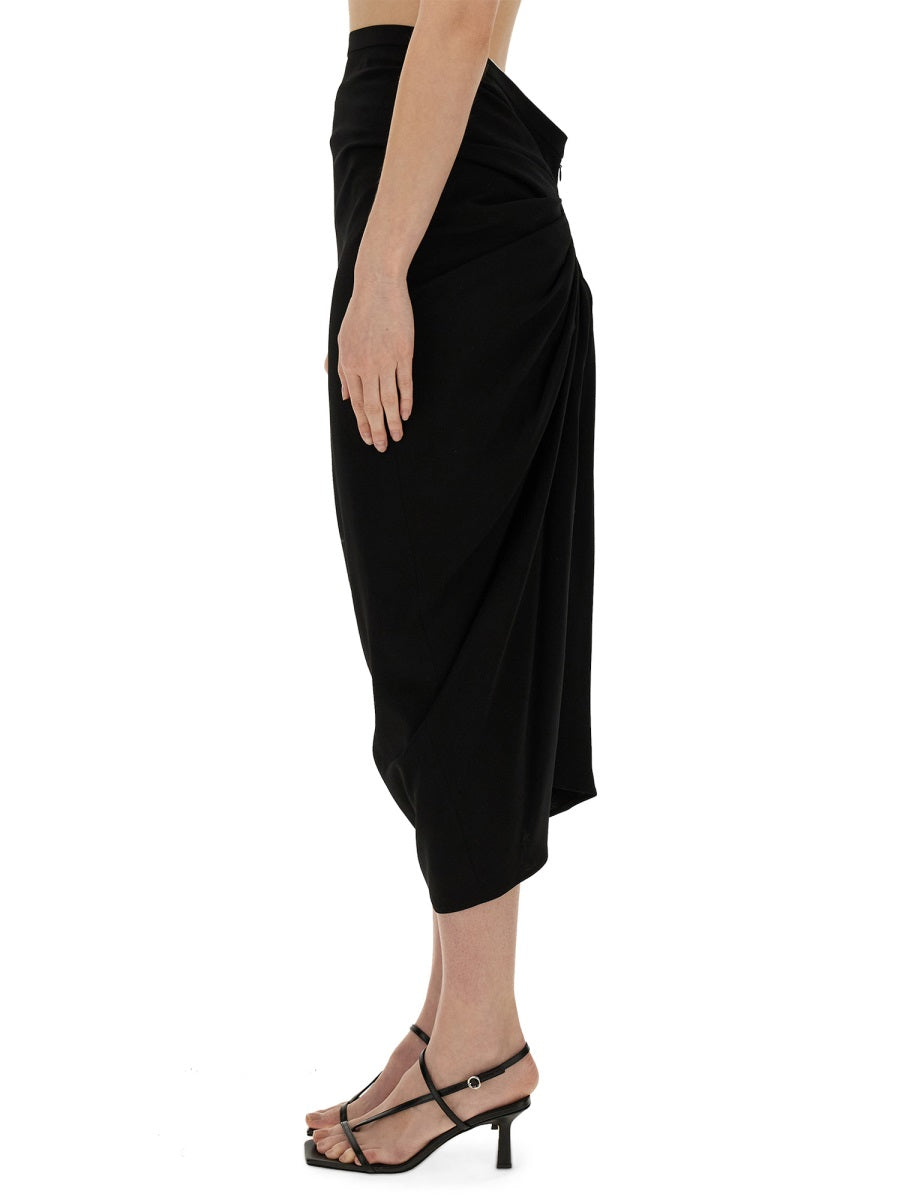 Dries Van Noten Women Skirt With Drape DRIES VAN NOTEN