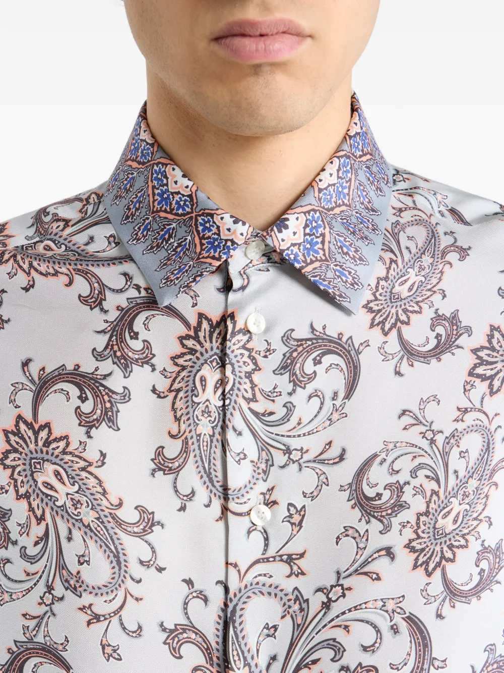 Etro Men Paisley Leaf Print Shirt ETRO