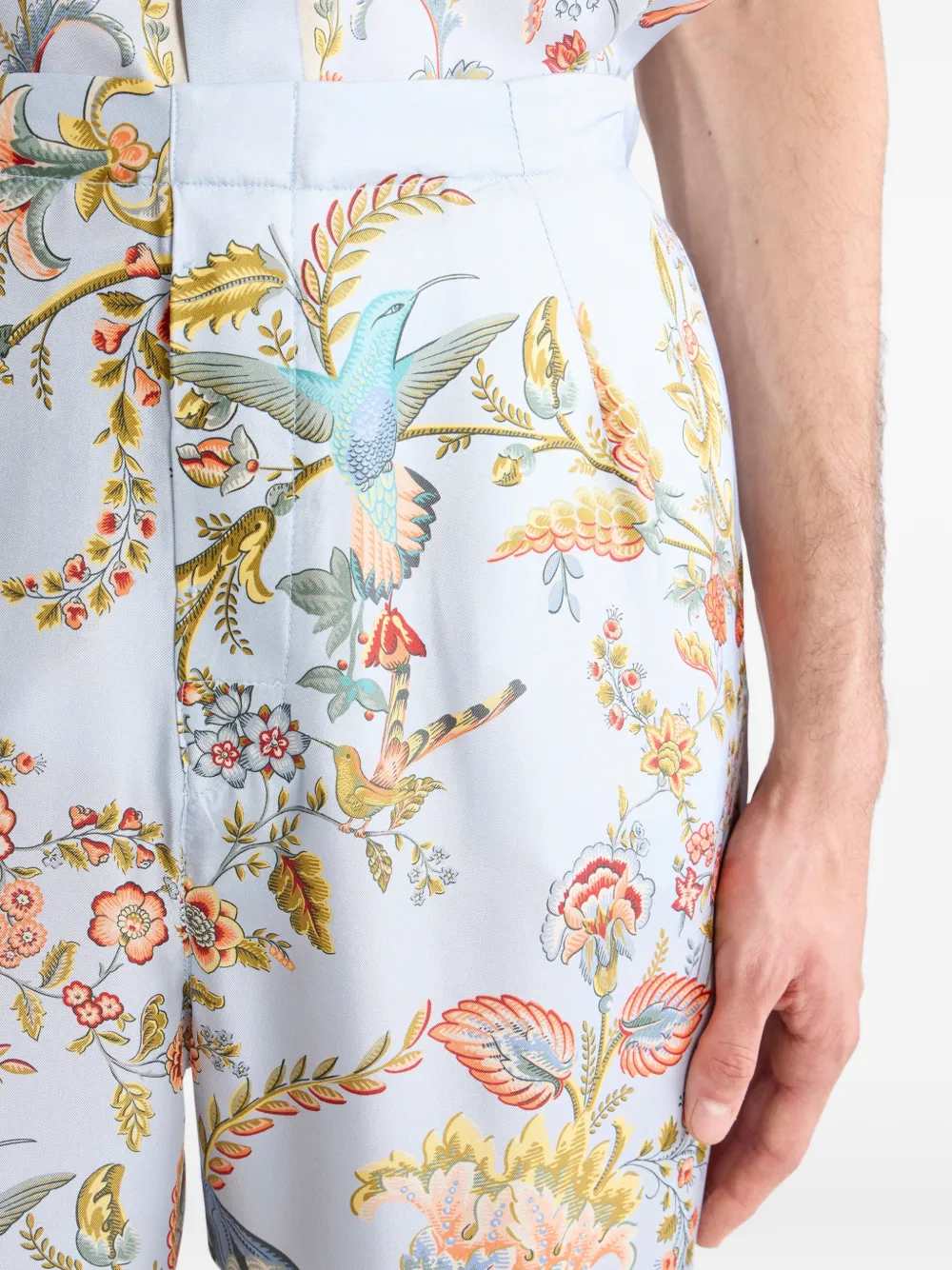 Etro Men Printed Silk Trousers ETRO