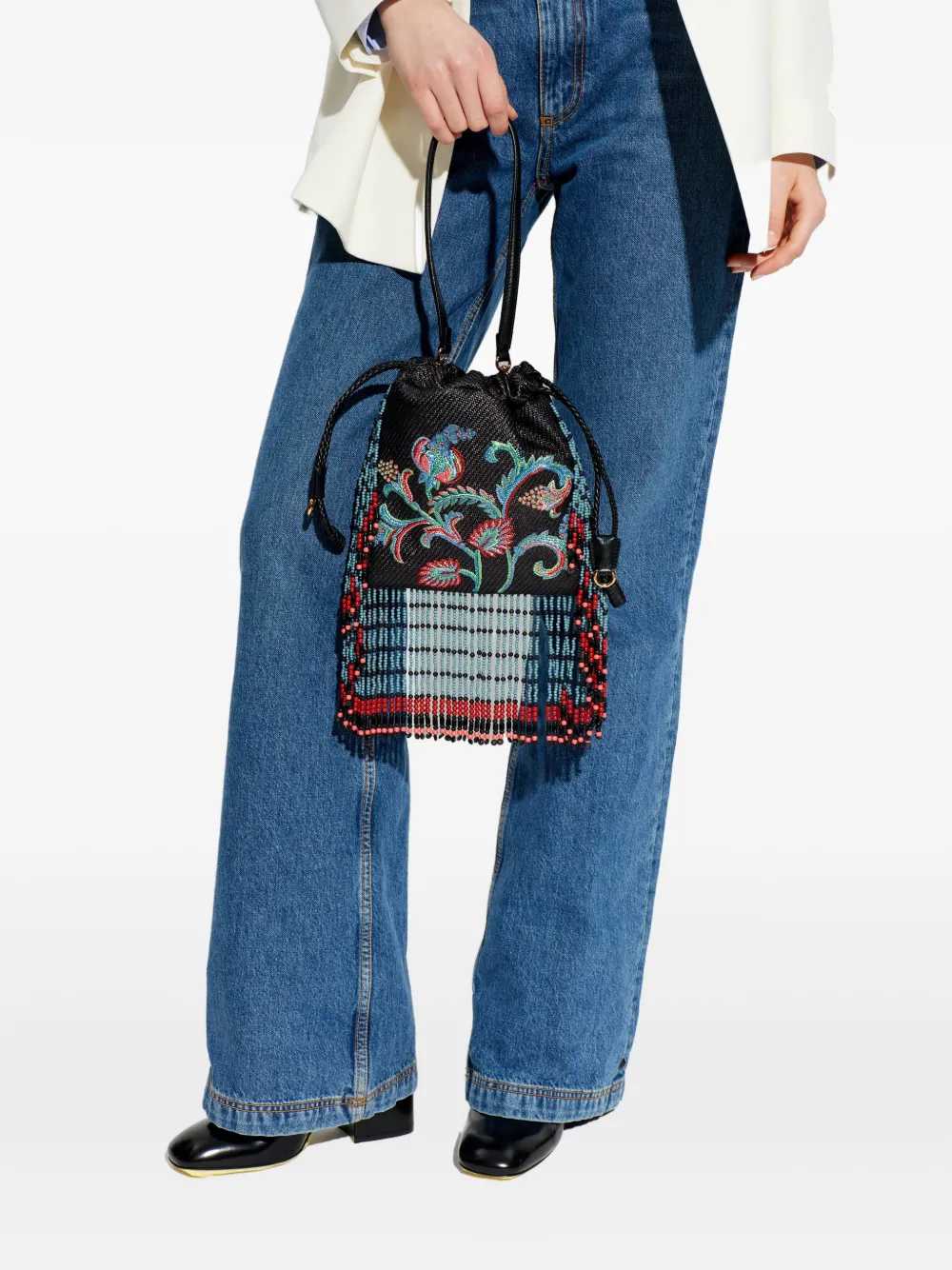 Etro Women Kalispera Small Beaded Tote Bag ETRO