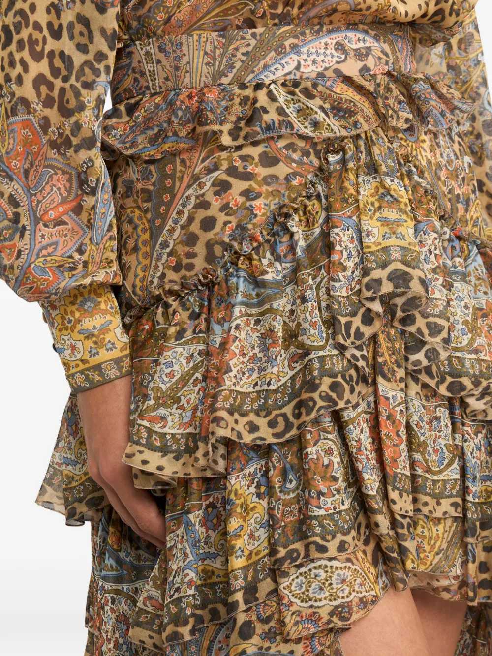 Etro Women Ruffled Paisley Skirt ETRO