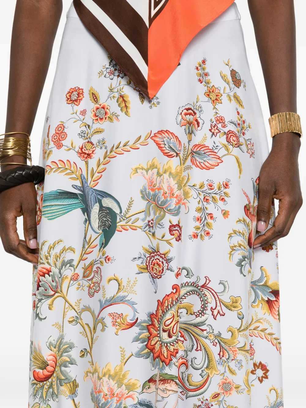 Etro Women Long Floral Semi-Circle Skirt ETRO