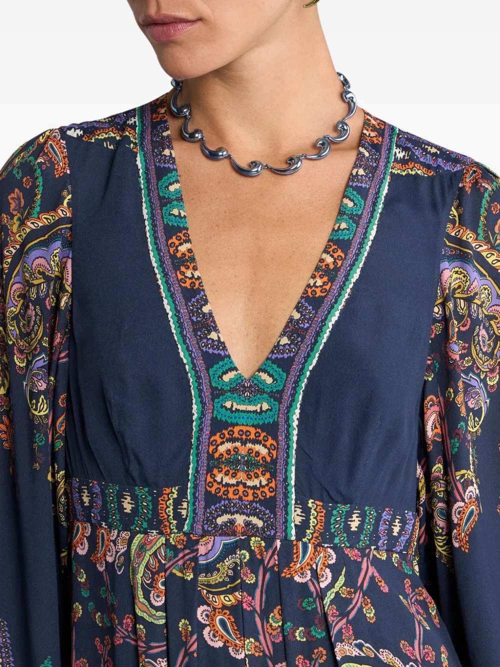 Etro Women Paisley Print V-Neck Dress ETRO