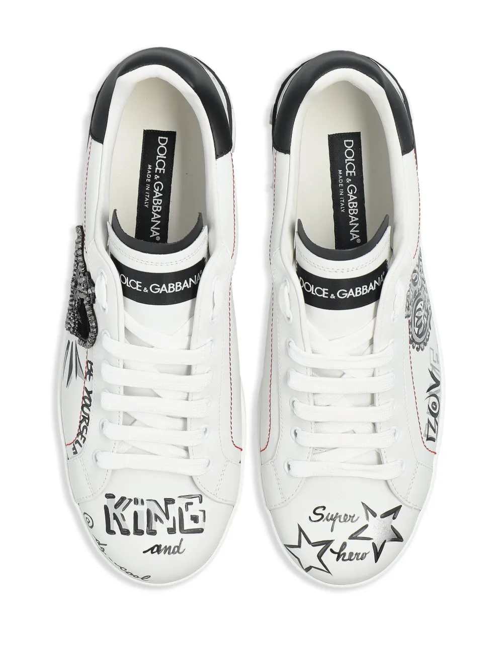 Dolce & Gabbana Men Sneakers With Logo Appliqué DOLCE & GABBANA
