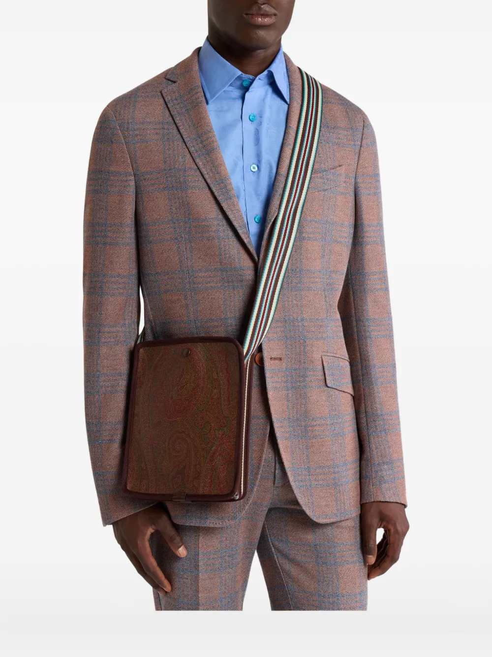 Etro Men Small Arnica Shoulder Bag With Paisley Print ETRO