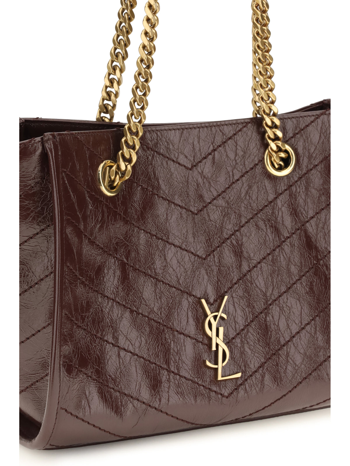 Saint Laurent Women Small Niki Leather Tote Bag SAINT LAURENT