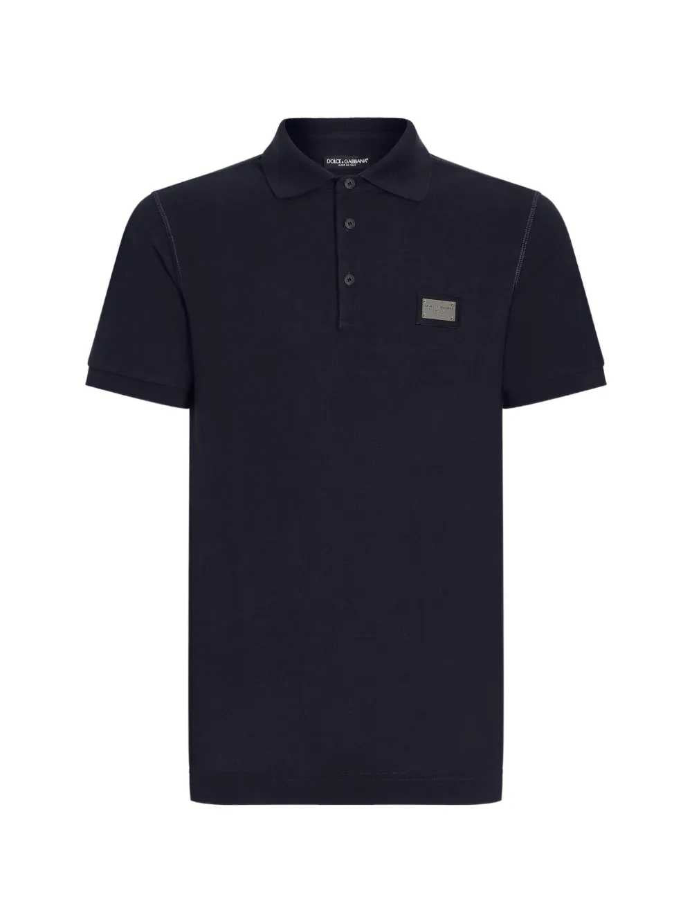 Dolce & Gabbana Men Polo Shirt With Applique DOLCE & GABBANA