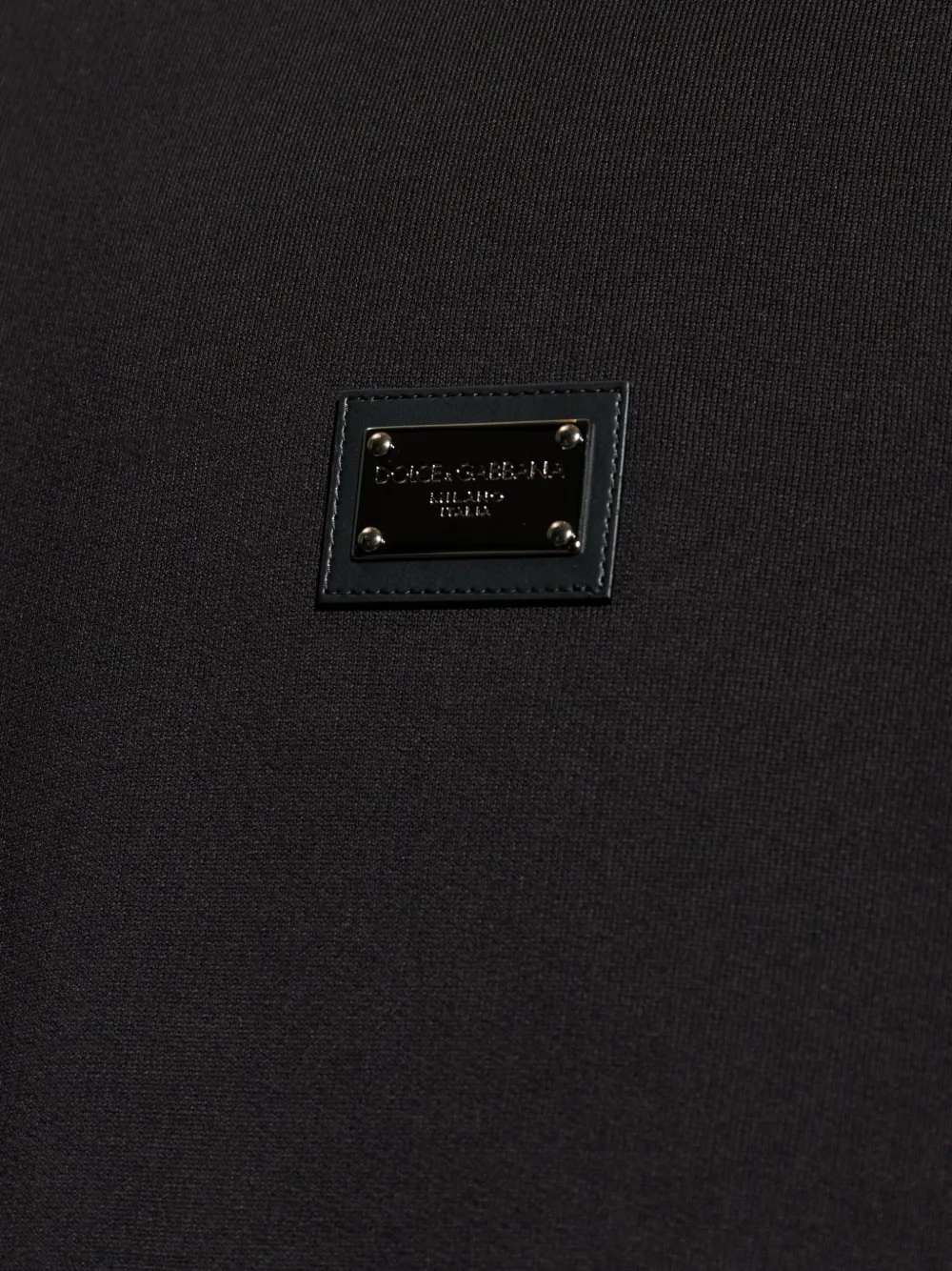 Dolce & Gabbana Men Crewneck Sweatshirt With Logo Plaque DOLCE & GABBANA