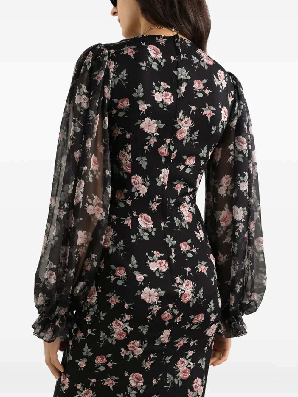 Dolce & Gabbana Women Floral Midi Dress DOLCE & GABBANA