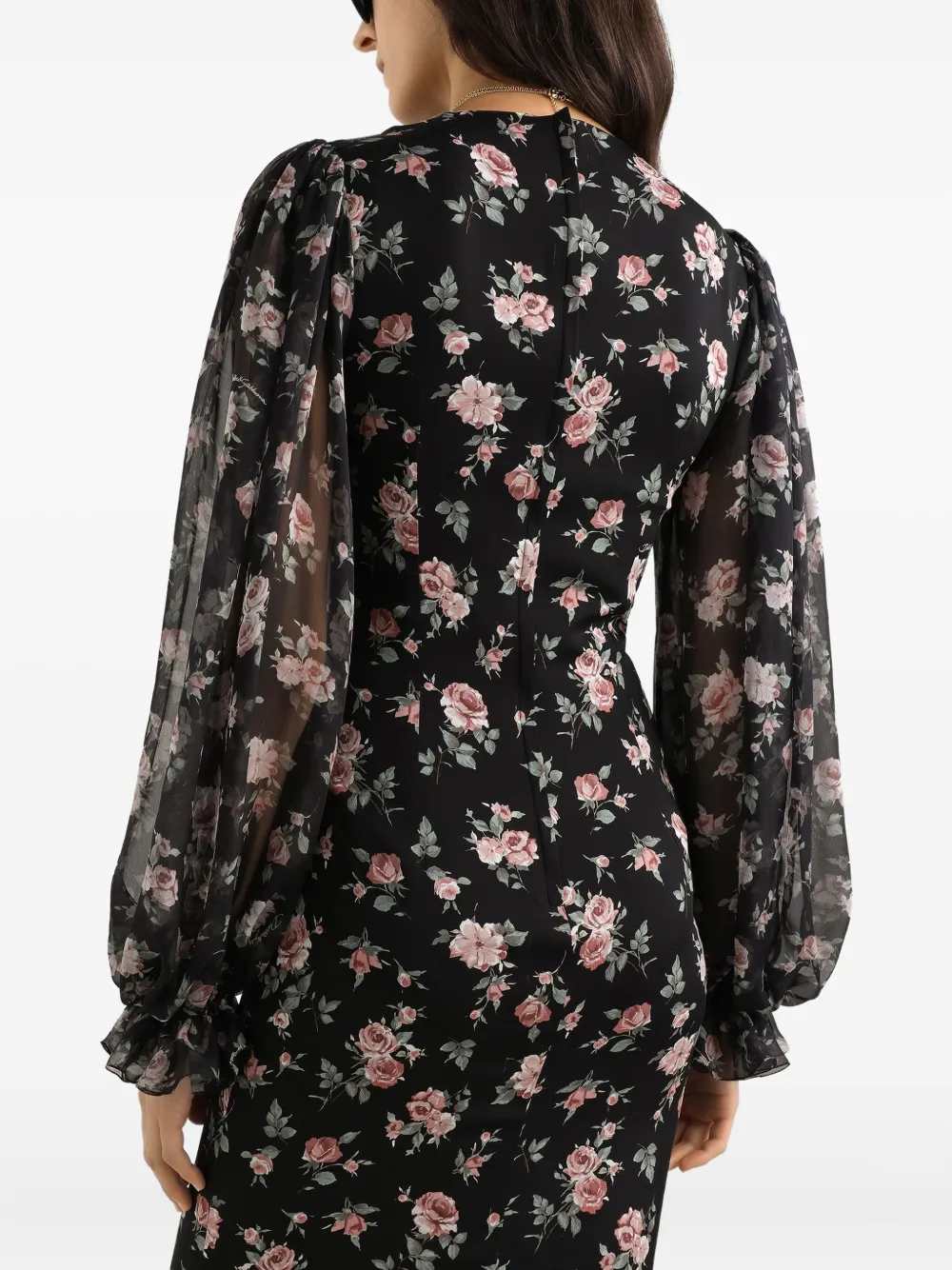 Dolce & Gabbana Women Floral Midi Dress DOLCE & GABBANA