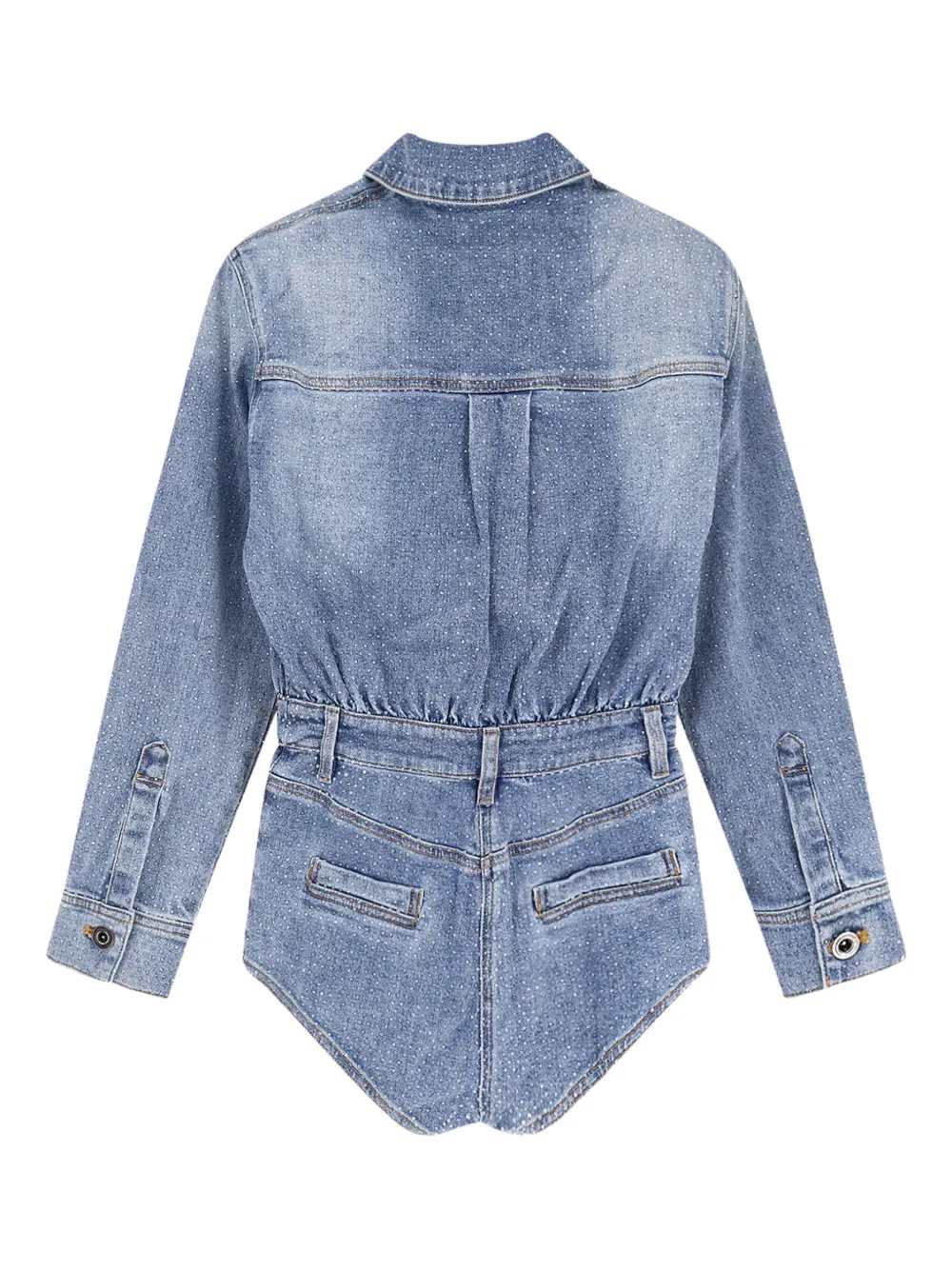 Self-Portrait Women Denim Playsuit SELF-PORTRAIT