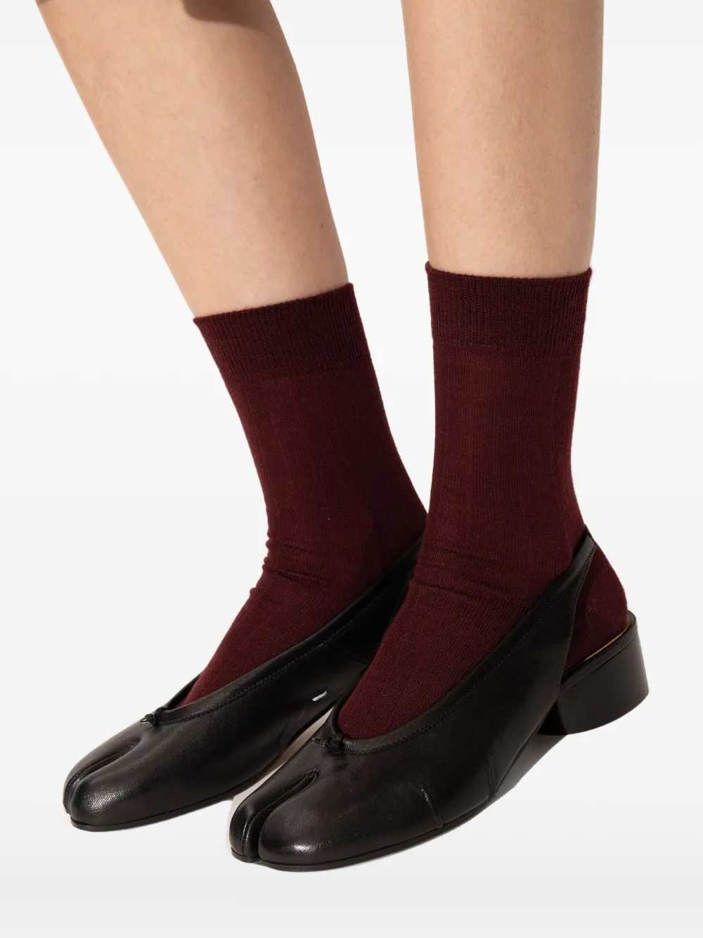 Maison Margiela Women Tabi Pumps With 30Mm Back Strap MAISON MARGIELA