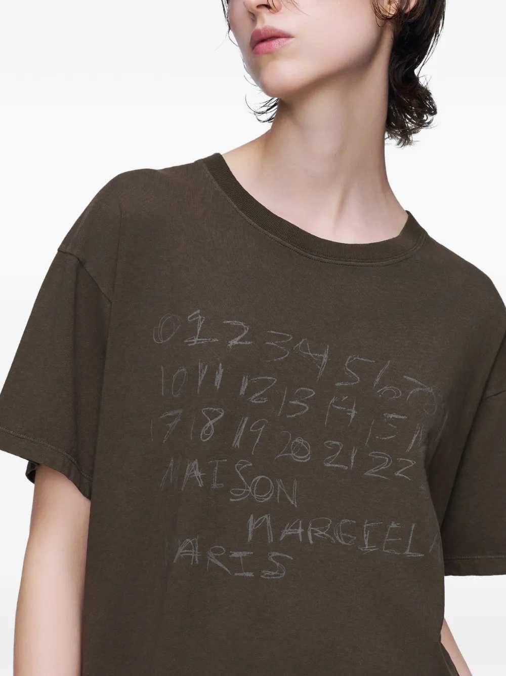Maison Margiela Women T-Shirt With Number Motif MAISON MARGIELA