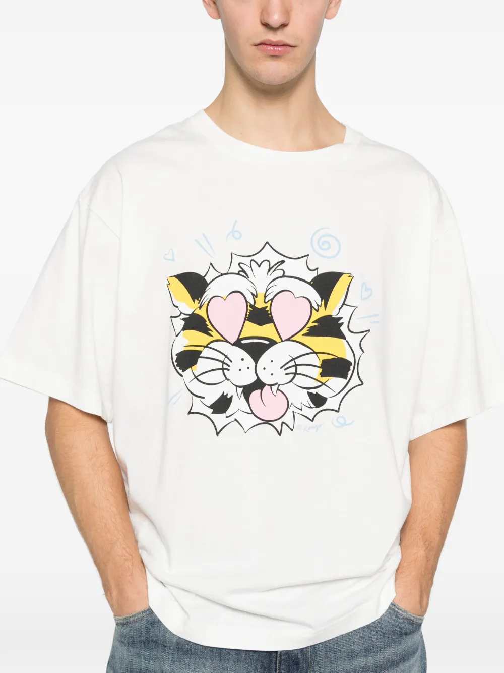 Kenzo Men Tiger Print T-Shirt
