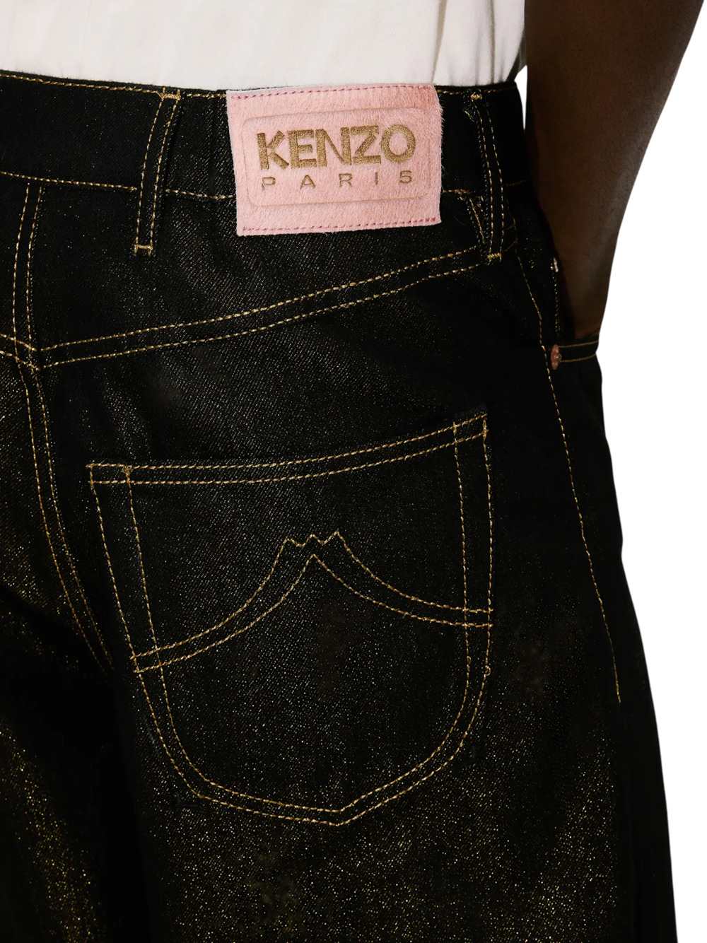 Kenzo Men Wide-Leg Jeans With Cuffs In Japanese Denim KENZO
